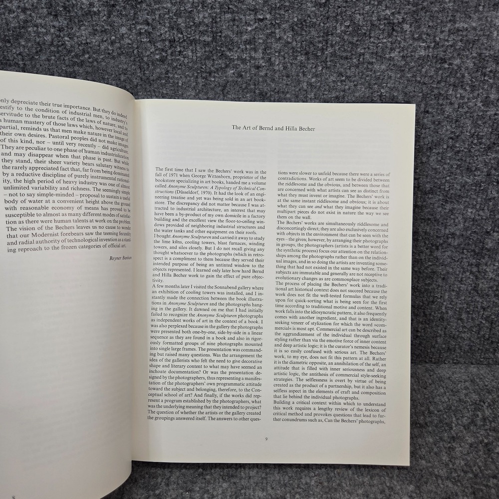 WATER TOWERS by Bernd and Hilla Becher 1989, HARDCOVER 2nd printing No Dust Jack - Picture 7 of 16